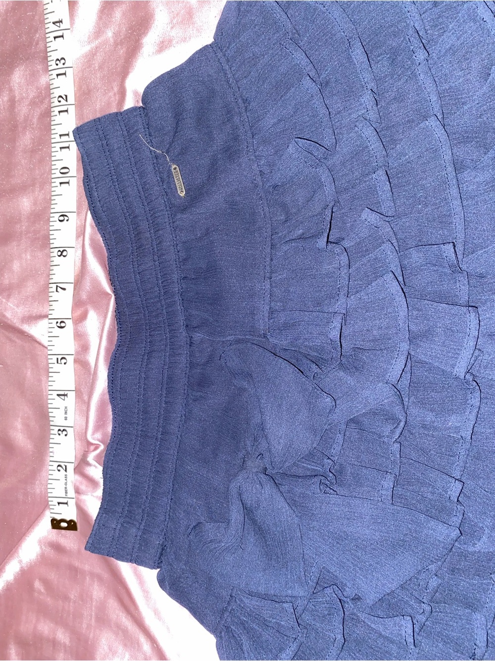 Hollister Navy Ruffle Skirt - Picture 2 of 4